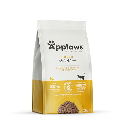 Applaws Complete Natural Chicken Pienso seco para gatos adultos - Bolsa con cierre de 7,5 kg