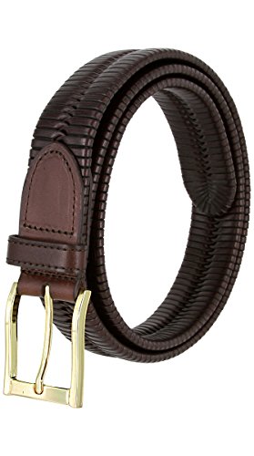 Genuine Leather Center Weaved Hand Woven Dress Belt 1-1/4" Wide4