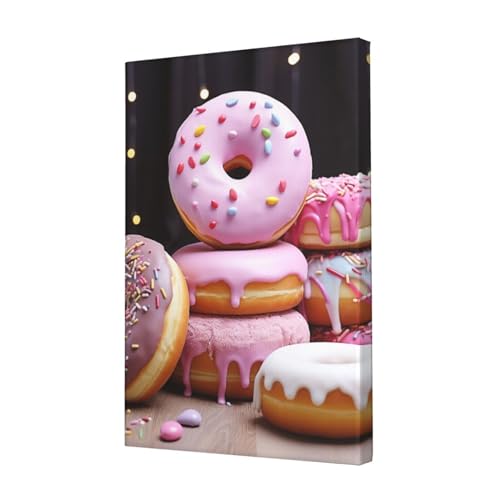 Impression sur toile de qualite superieure gâteau donut decoration 45 x 30 cm
