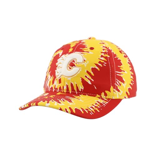 Calgary Flames NHL Officially Licensed Adjustable Hat Tie Dye