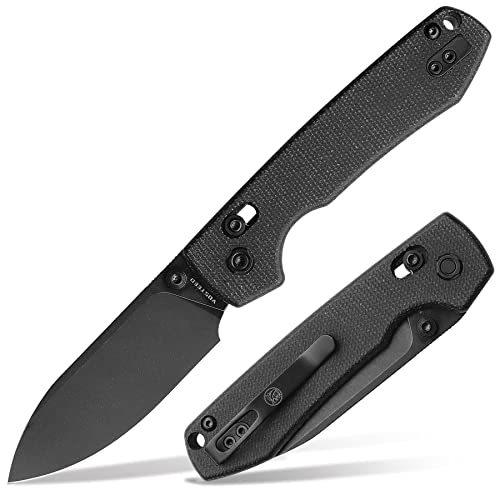 Vosteed Raccoon EDC Folding Pocket Knife - 3.25" 14C28N Black Stonewash Blade