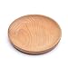 MISDD 3pcs écologique Snack Plaque Ronde Fruits gâteau en Bois Plat Salle de réunion Dessert Plateau de Service en Bois Sushi Party Arts de la Table