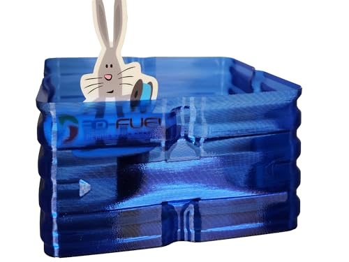 Image of 3D-Fuel Tough Pro PCTG Filament for 3D Printing, Better Than PETG Filament, Made in The USA, Dimensional Accuracy + /- 0.02 mm, 1.75mm, 1 kg Spool, Transparent Ultramarine Blue