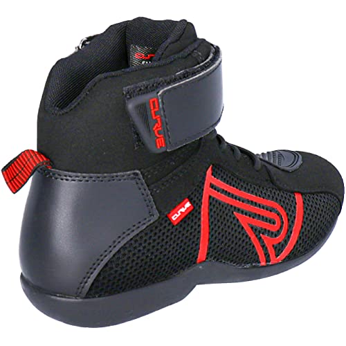 CURVE Rubi Vented Motorradstiefel, Mikrofaser, Knöchel- und Fersenschutz, Schnürverschluss,...