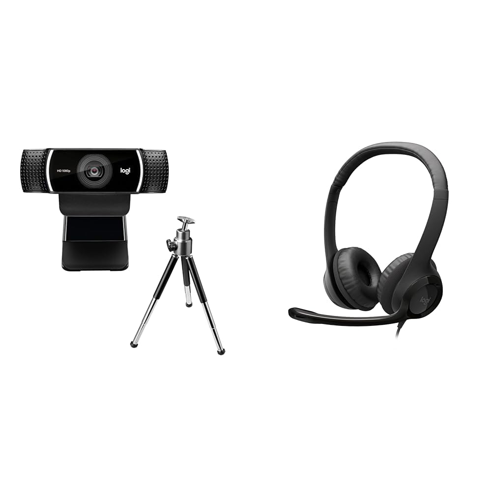 Logitech C922 Pro Stream Webcam, HD 1080p/30fps or HD 720p/60fps, Digital, Hyperfast Streaming, Ster-image-30