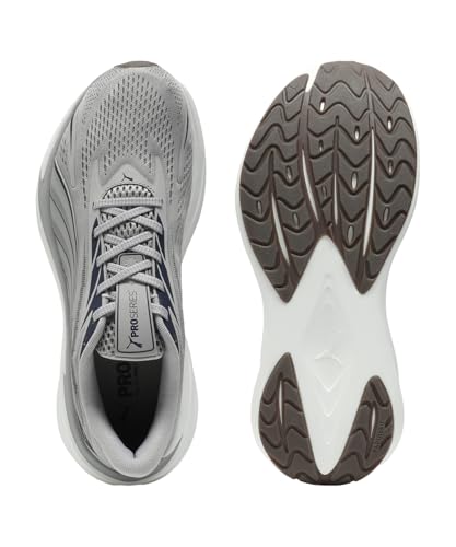 Image of PUMA | Maxima Pro Lightweight Running Shoes | Gray Echo-Warm White-Gum | 10UK