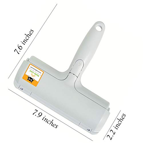 Nado Care Pet Hair Remover Roller - Lint Roller For Pet Hair - Self Cleaning Dog & Cat Hair Remover - Remove Dog, Cat Hair From Furniture, Carpets, Bedding, Clothing And More. #TOP6