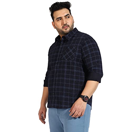Image of CAHOOT Instafab Plus Men's Button Up Regular Fit Shirt for Casual Wear | Modern Clothing Shirt Crafted with Regular Sleeve, Comfort Fit & High-Performance for Everyday Wear