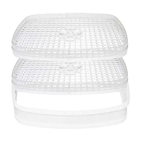 Teexpert Resin Machine Supplies Tray: 2 Deeper and Large Tray and 1 Heightening Silicone Circle for Epoxy Resin Fast Curing Machine Cover
