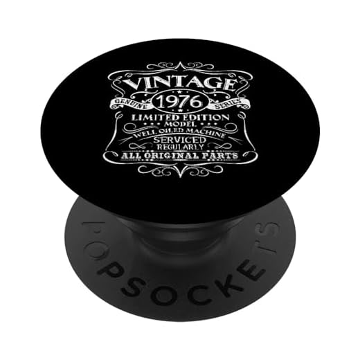 Vintage 1976 46 regalo de cumpleaños hombres mujeres diseño original PopSockets PopGrip Intercambiable