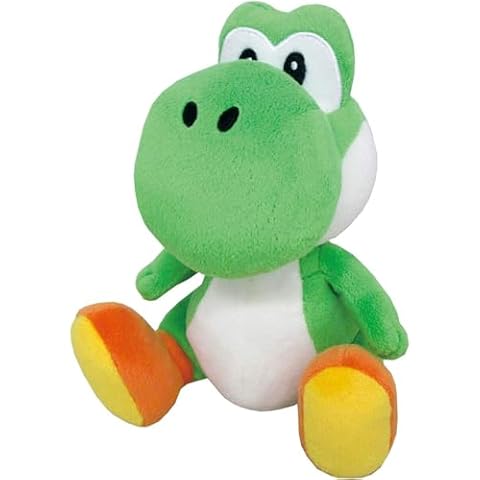 Little Buddy Super Mario All Star Collection 1416 Yoshi Stuffed Plush, 8",Multi-colored Cover