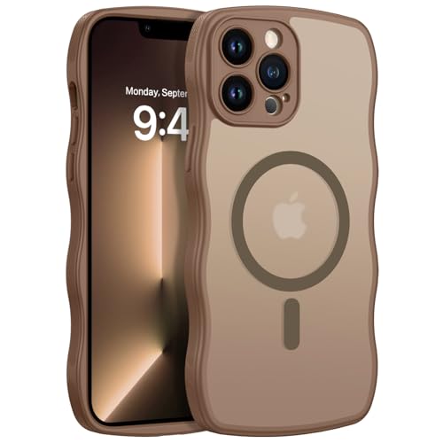 Coque magnétique pour iPhone 13 Pro fini les chutes avec le cadre ondulé
