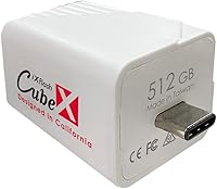 Vista 13 de iXflash Cube - Unidad flash USB de 128 GB para iPhone/iPad/Android, copia de seguridad automática de fotos mientras se carga rápidamente, Apple MFi