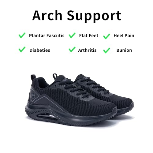 Image of Gyeice Women's Walking Shoes Arch Support Orthotic Breathable Tennis Sneakers for Plantar Fasciitis Pain Relief US 5.5-11