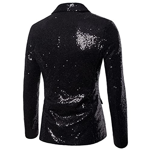 Mens Shining Sequin Suit Blazer Wedding Party Prom Tailcoat Jacket Banquet Dinner Tuxedo Swallowtail Coat Tops2