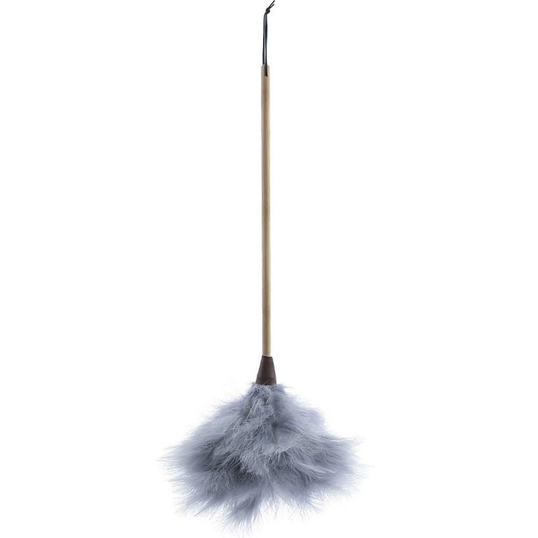 feather duster, With Wooden Dust Cleaning Tool Soft Feathers Fluffy Dusters Reusable, For Home, Car, Office(L)