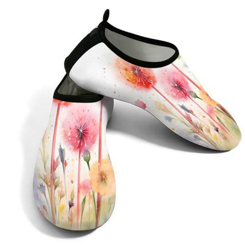 Zapatos deportivos acuáticos con estampados artísticos de flores y ajuste premium