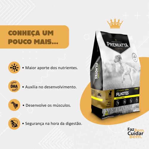 Premiatta Ração Classic Fitness Filhotes Cães Raças Médias Grandes E Gigantes Sabor Frango E Arroz 1