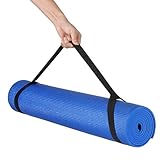 Kabalo - 173cm lang x 61cm breed - EXTRA DIK 6mm - Anti-slip yogamat met draagriem, ook voor oefening/pilates/Gym/Camping, enz