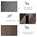 PawHut Hundebett Hundeliege Outdoor Katzenbett Haustierbett Schlafplatz Stahl 600D Oxford-Gewebe Braun 76 x 61 x 18 cm