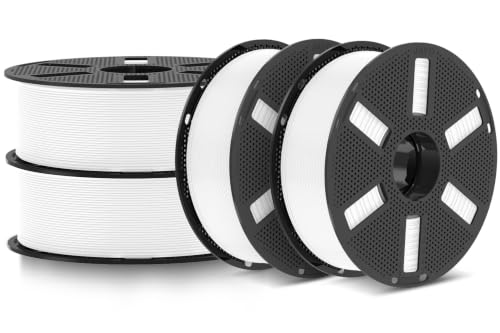 Image of JAYO PETG 3D Printer Filament Bundle 1.75mm, 1.1kg, 4-Pack, White