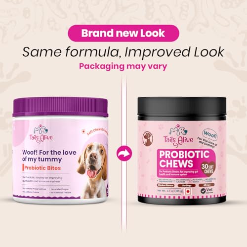 Image of Probiotic Soft Chews Supplement for Dogs | Six Probiotic Strains for Gut Health & Digestion | Chicken Flavor | Supports Immune Function | 30 Soft Chews