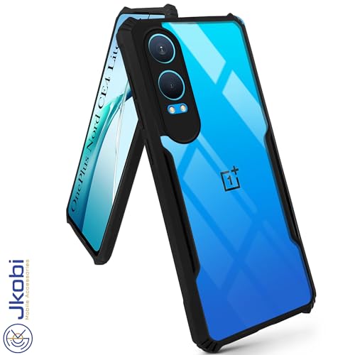 Image of Jkobi Back Cover Case for OnePlus Nord CE 4 Lite (Shockproof with Polycarbonate Clear Panel | Professional Black)