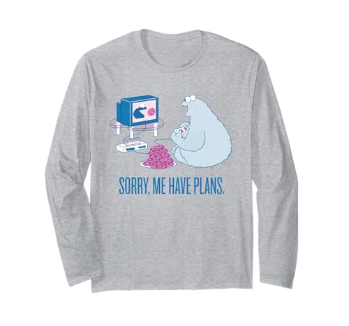 T-shirt Cookie Monster Sesame Street à manches longues pour look décontracté