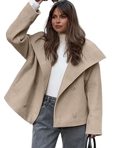 ジャケット・アウター carol shoppe GRANPA WOOL COAT IN KHAKI carol shoppe GRANPA WOOL COAT IN KHAKI Greatcoat in Brown