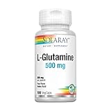 Solaray L-Glutamine 500mg | Healthy Muscle Recovery, Gastrointestinal & Immune System Support |...