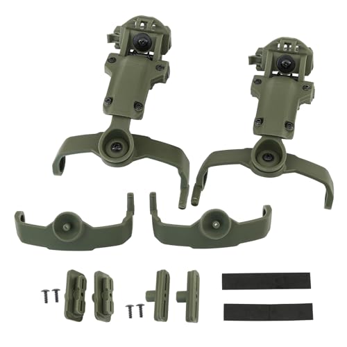 Hearangel Montierungsadapter Version 2.0 für Comta II/III XPI Tactical Headset, kompatibel mit MLOK/ARC/Wendy Helm (Green)