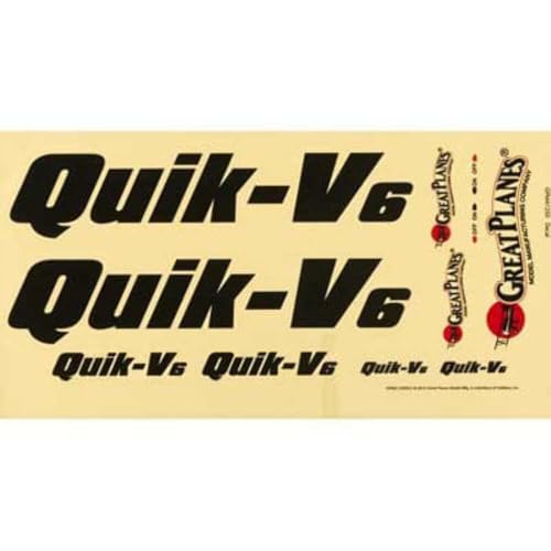 Calcomanía Great Planes Decal QuikV6 Q500 ARF GPMA4581 miniatura 1