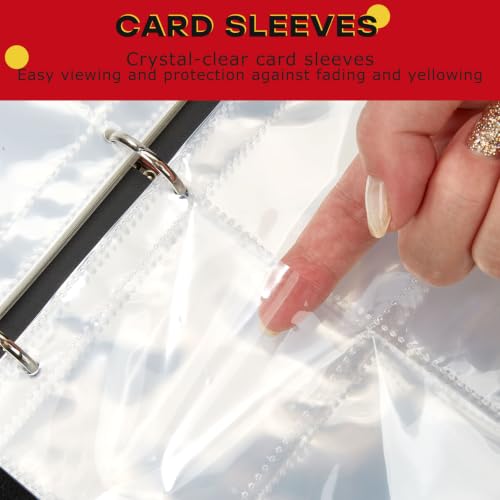 9-Pocket Trading Card Binder, PU Leather Zip Card Binder Album Holds 900 Cards for TCG, Sports Cards, Collectible Cards（CARTOON） — view 3