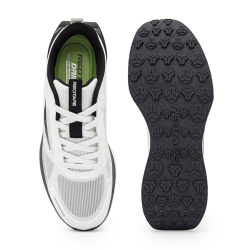 Image of Red Tape Men's Sport Shoes White Aqua Mesh Round Toe Lace-Up