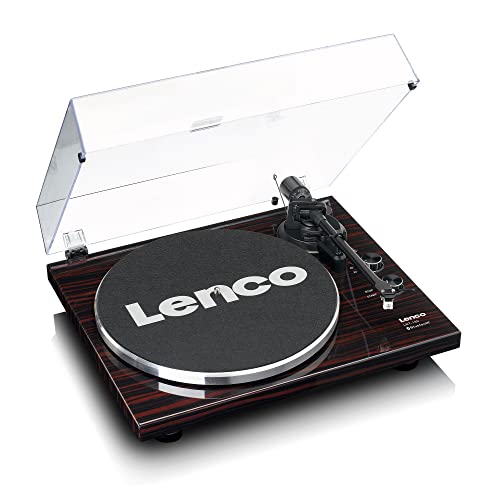 Lenco LBT-189WA Tourne-Disque, entraînement par Courroie, préampli, Bluetooth, Anti-Patinage, Marron/Noir - Les Beatles, Paul McCartney, John Lennon, RIngo Starr, George Harrison Lenco LBT-189WA Tourne-Disque, entraînement par Courroie, préampli, Bluetooth, Anti-Patinage, Marron/Noir – Image 3