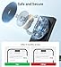 Folding Wireless Charging Stand, Magnetic 15W Fast Charging Station Mag-Safe Travel Lightweight Charger Compatible for iPhone 17/16/16 Pro/16 Pro Max/16 Plus/15/14/13/12 Series, AirPods 4/3