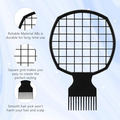 3 Peines Pick para Pelo Rizado y Trenzas miniatura 4