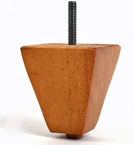 3" x 2 3/4" Maple Finish Pyramid Sofa Leg, Set of 4 (M8)