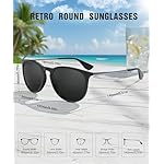 Sunglasses Womens Polarized Sunglasses-Women: Retro Round Sun Glasses with UV400 Protecion Trendy 3 Pack - Image 4