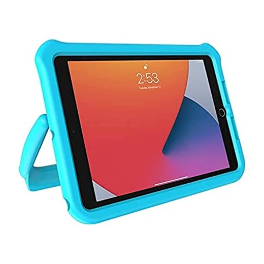 ZAGG Gear4 D3O Coral Orlando Kids Tablet Case Compatible with iPad 9th, 8th, & 7th Generation, Case for Kids, iPad 10.2 Case 2021/2020/2019, Shockproof, Stand, Kids Case for iPad 9/8/7 Gen 10.2-Inch