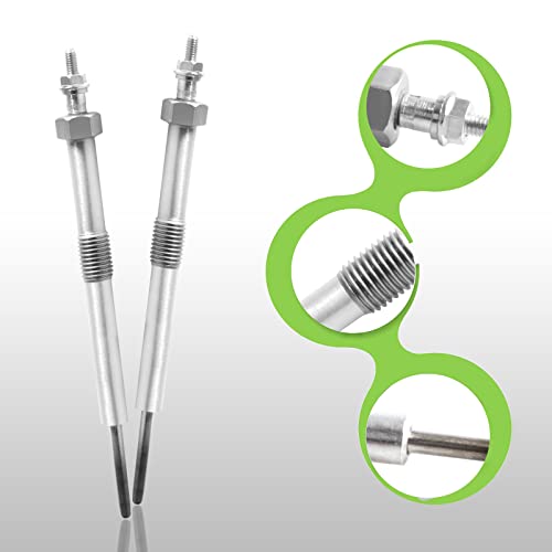 Yiuiy 8Pcs Glow Plugs 9G Replace 12639701 97364968 Compatible With Chevy Gmc Duramax 6.6 Diesel For Silverado Sierra Savana Express 06-16 2006 2007 2008 2009 2010 2011 2012 2013 2014 2015 2016 #TOP2