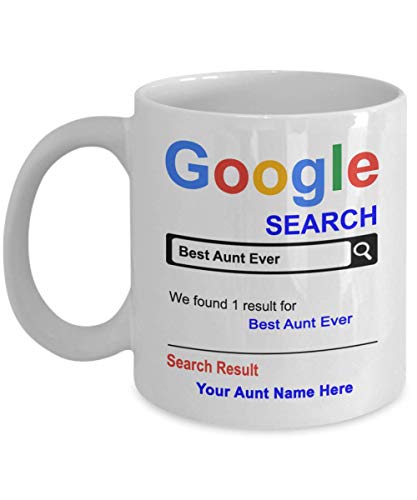 SpreadPassion Personalized Aunt Mug - Gifts for Aunt - Aunt Custom Mug - Aunt Birthday Anniversary Christmas Gift Idea - 11oz Coffee Cup