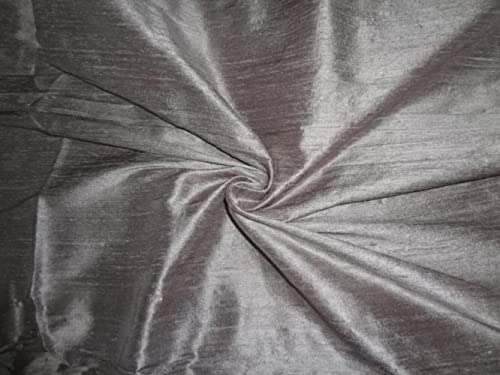 Soie lavande poudrée Dupioni tissu anti-plis naturel pour tenue de cérémonie