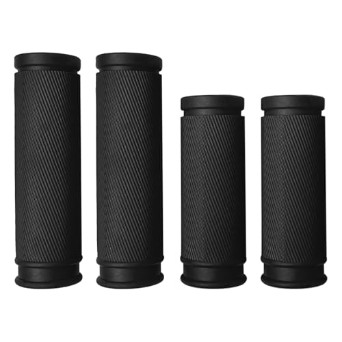 TIKBRO 4 Stück Fahrradgriffe, Kurze Mini-Fahrrad Lenker Griffe...