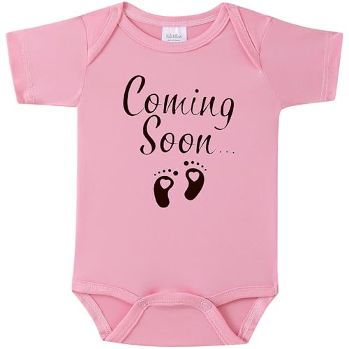 Image of Pregnancy Announcement Infant Bodysuit Coming Soon,0-3 months Baby Coming Soon Reveal Ideas