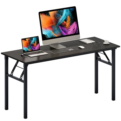 Need Office Computer Desk 60 Inch Sturdy Folding Laptop Table Black by Need - Used condition - US$97.68