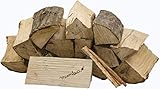 Restfeuchte: ca. 20% 30kg mumba® Brennholz Buche 33cm Kaminholz ofenfertig mit 3 Kienspänen Muster
