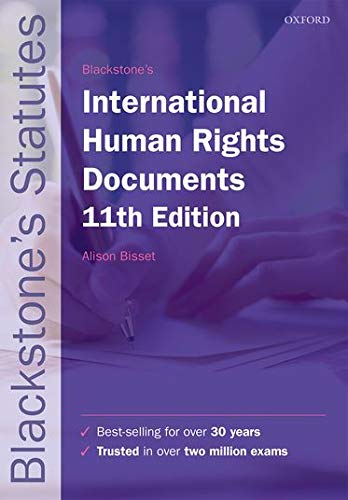 Blackstone's International Human Rights Documents (Blackstone's Statute Series)