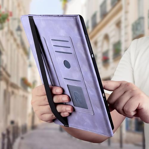 YHDXUYS Case for Samsung Galaxy Tab S6 Lite 10.4 Inch 2024/2022/2020, Slim PU Leather Folio Cover with Multi-Angle Stand and Pen Holder, Purple by YHDXUYS - Image 8