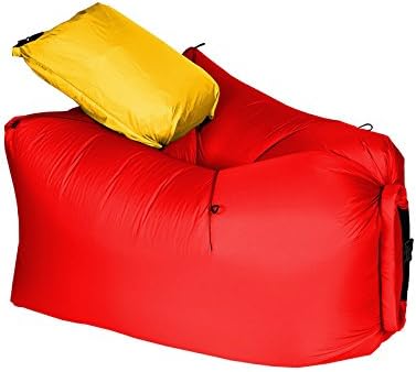 LayBag Rocca - Inflatable Air Lounge Chair - Ultra lightweight and Super Strong Ripstop Nylon Air Chair - Easily Inflatable and Extremely Comfortable Outdoor Seat for Camping, Hiking, and Traveling